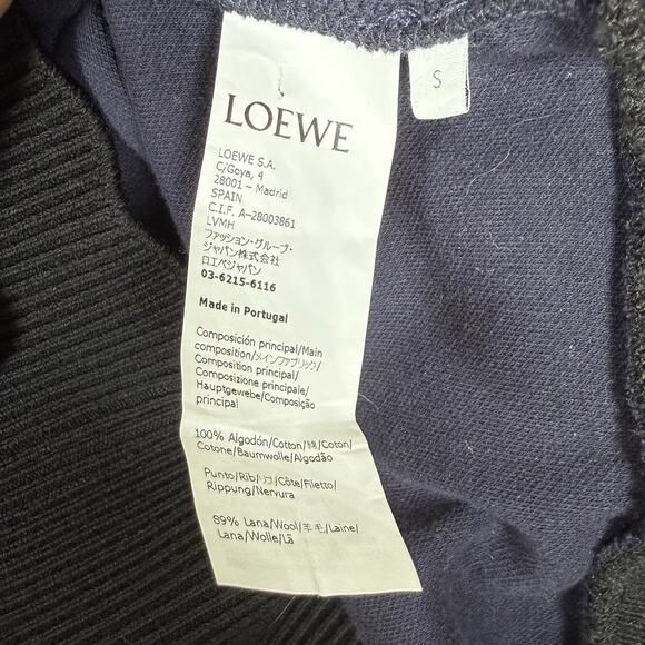 LOEWE CIRCULAR SLEEVE SWEATSHIRT Colorblock women’s small - Picture 7 of 7